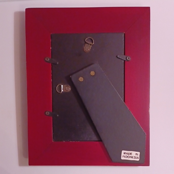 Red Framed Holy Family Religious Icon Art - Picture 2 of 3